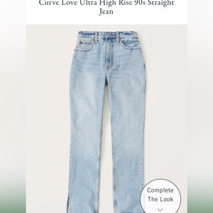 Abercrombie 90s straight Curve Love Ultra High Rise